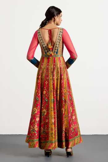 RI.Ritu Kumar Mauricia Floral Print Anarkali Set 