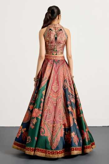 RI.Ritu Kumar Mirage Floral Print Lehenga Set 