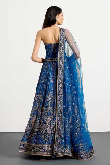 RI.Ritu Kumar Prisha Embroidered Blouse Lehenga Set 