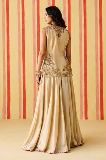 Studio Bagechaa Padmini Embroidered Top Skirt Set 