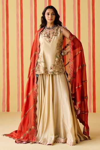 Studio Bagechaa Padmini Embroidered Top Skirt Set 
