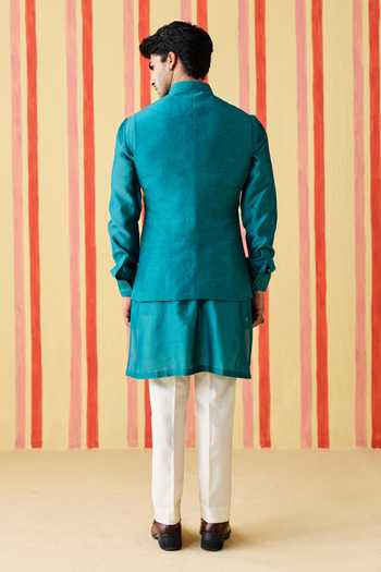 Studio Bagechaa Viraj Embroidered Nehru Jacket Set 