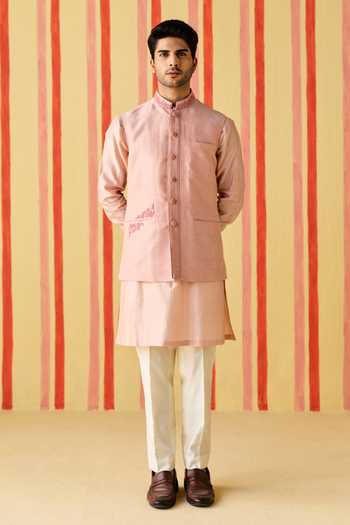 Studio Bagechaa Eklavya Embroidered Nehru Jacket Set 