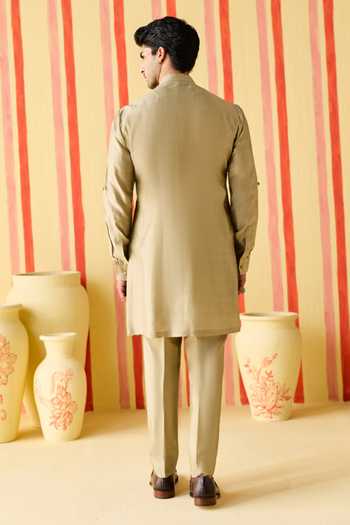 Studio Bagechaa Samir Placement Embroidered Kurta Set 