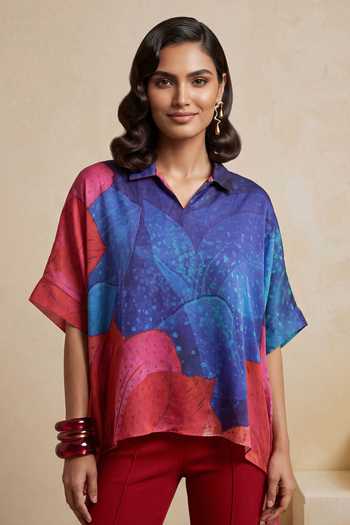 Satya Paul Improvised Melodies Printed Kaftan Top 