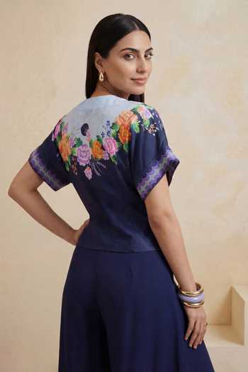 Satya Paul Flowers Print Blouse 