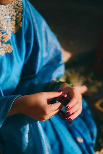 Mirasa_Blue Silk, Chanderi, Tissue Keyhole Neck, Yes Avira Pure Kurta Set _Online_at_Aza_Fashions