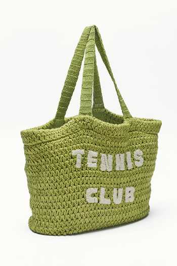 House Of Eda_Green Charlotte Promenade Shopping Bag _Online_at_Aza_Fashions