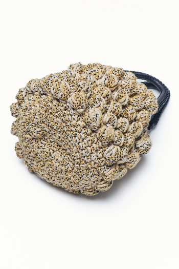 House Of Eda_Black The Crochet Bag _Online_at_Aza_Fashions