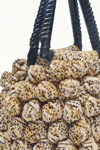 Buy_House Of Eda_Black The Crochet Bag _Online_at_Aza_Fashions