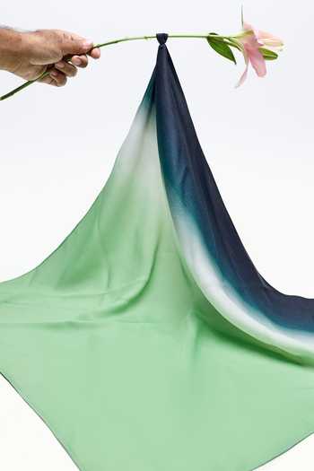Buy_House Of Eda_Multi Color Verdant Haze Square Scarf _Online_at_Aza_Fashions