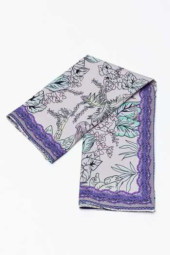 House Of Eda Enchanted Aviary Print Square Scarf 