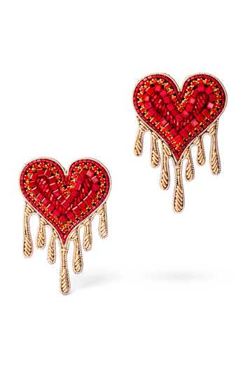 KARAARI Heart Drip Earrings 