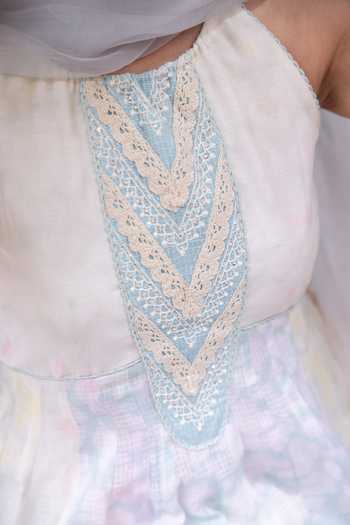 Buy_Label Nimbus_Blue Chanderi, Organza Halter Neck Tie And Dye Short Kurta Sharara Set _Online_at_Aza_Fashions