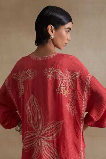 One Not Two Silk Kaftan & Pant Set 