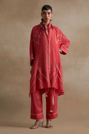 One Not Two Thread Embroidered Kurta & Pant Set 
