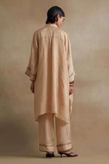 One Not Two Thread Embroidered Kurta & Pant Set 