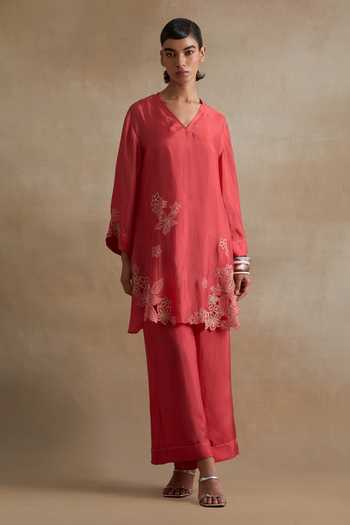 One Not Two Silk Kurta & Pant Set 