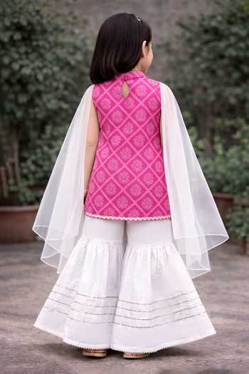 Pankhuri By Priyanka Block Print Cotton Kurta Set 