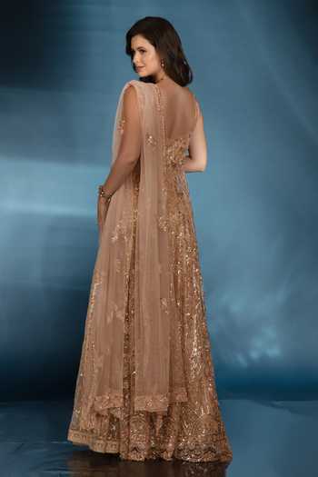Saaj By Ankita Embroidered Jacket Lehenga Set 