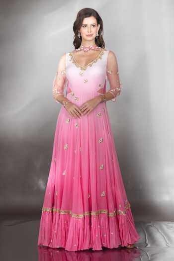 Saaj By Ankita Cutdana Embellished Anarkali With Dupatta 