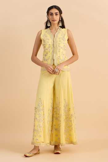 Roohbyridhimaa Eva Waistcoat & Flared Pant Co-ord Set 