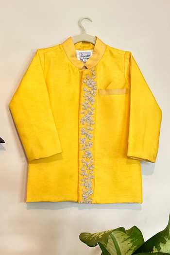 Rage Attire-Sweta Saria Pearl Embroidered Sherwani Set 