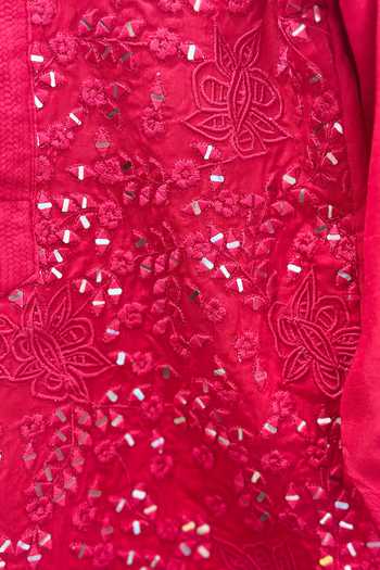 Rage Attire-Sweta Saria Foil Floral Embroidered Kurta Set 