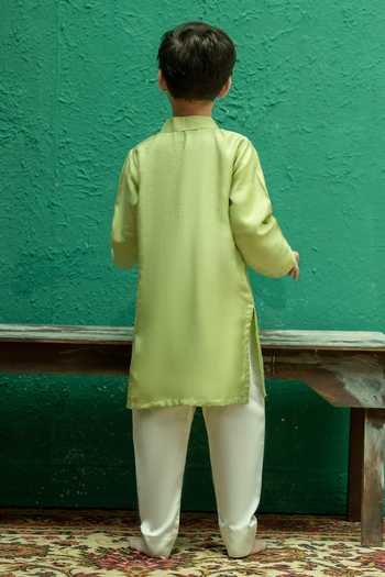 Rage Attire-Sweta Saria Placement Embroidered Kurta Set 
