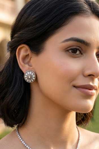 Sangeeta Boochra Kundan Embellished Earrings 