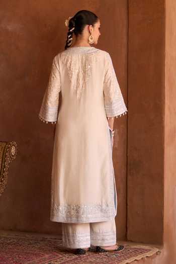 Sheetal Batra Nurvi Silk Chanderi Kurta Set 