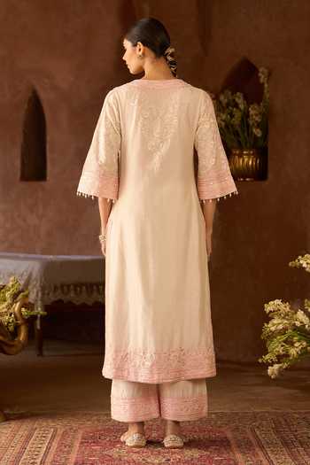 Sheetal Batra Nurvi Silk Chanderi Kurta Set 