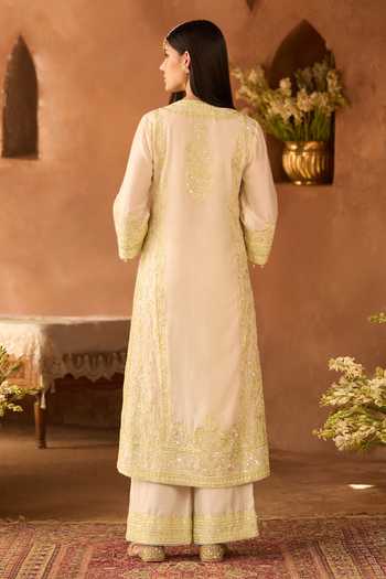 Sheetal Batra Ena Silk Chanderi Kurta Set 