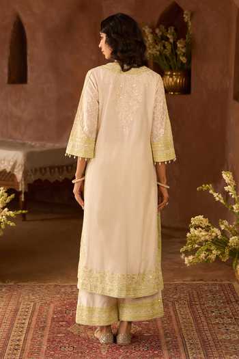 Sheetal Batra Nurvi Silk Chanderi Kurta Set 