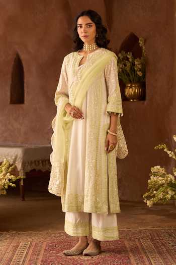 Sheetal Batra Nurvi Silk Chanderi Kurta Set 