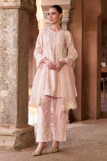 Sheetal Batra Saboor Silk Chanderi Kurta Set 