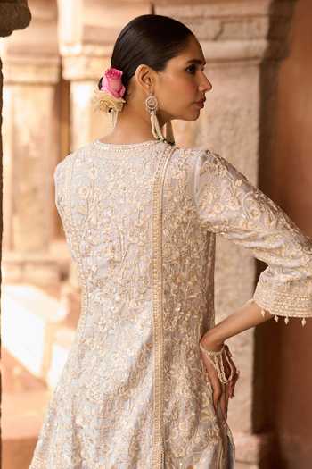 Buy Sheetal Batra Blue Silk, , Silk, Organza, Saboor Parsi Gara Work Kurta Set Online at Aza Fashions Buy_Sheetal Batra_Blue Silk, , Silk, Organza, Saboor Parsi Gara Work Kurta Set _Online_at_Aza_Fashions