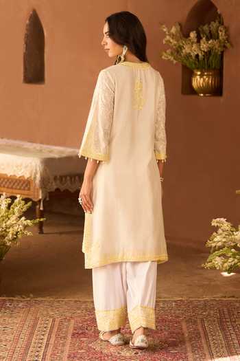 Sheetal Batra Anam Silk Chanderi Kurta Set 