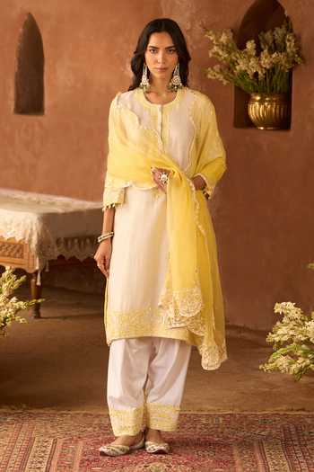 Sheetal Batra Anam Silk Chanderi Kurta Set 