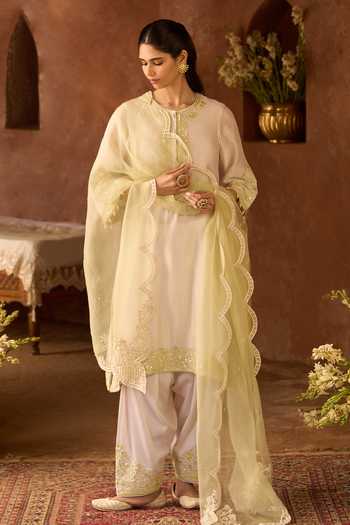 Sheetal Batra Hani Silk Chanderi Kurta Set 