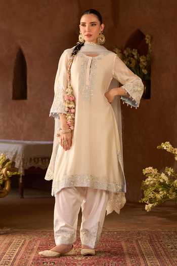 Sheetal Batra Hani Silk Chanderi Kurta Set 