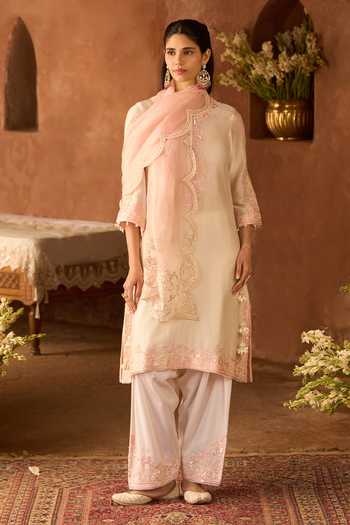 Sheetal Batra Hani Silk Chanderi Kurta Set 