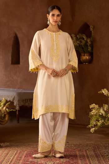 Sheetal Batra Hani Silk Chanderi Kurta Set 