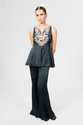 Rirasa Juhi Embroidered Crepe Kurta & Sharara Set 