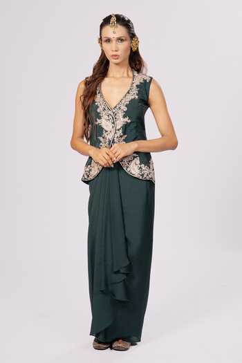 Rirasa Vamsha Embroidered Jacket & Skirt Set 