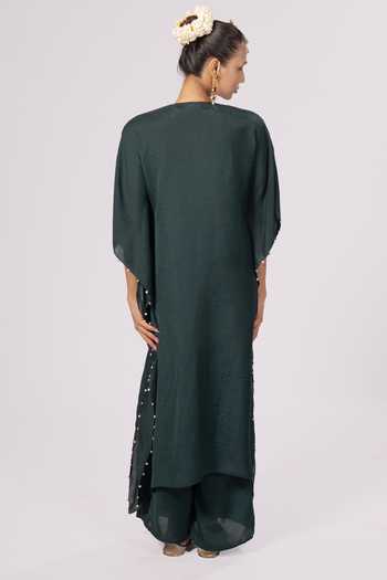 Rirasa Roshni Crepe Kaftan & Pant Set 