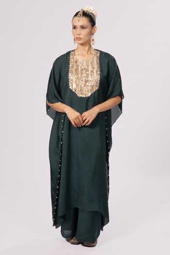 Rirasa Roshni Crepe Kaftan & Pant Set 