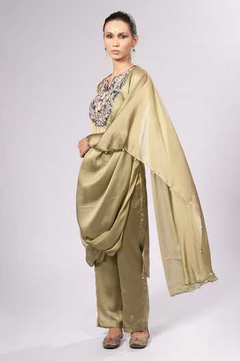 Rirasa Tarang Embroidered Kaftan & Pant Set 