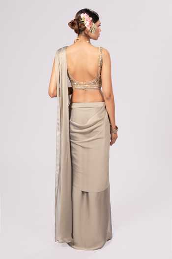Rirasa Raahi Pre-Draped Saree & Blouse Set 