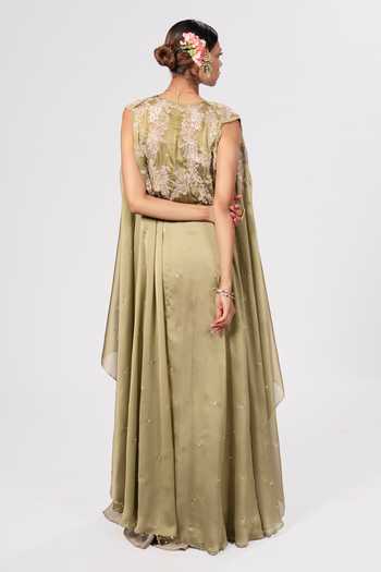 Rirasa Zoraya Draped Cape Set 